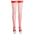 Cottelli - Dichte net kousen (rood) - XL