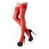 Bas satin Cottelli (rouge) - 2/M