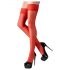 Bas satin Cottelli (rouge) - 4/L