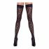 Cottelli Legwear - fixace stehen s potiskem pantera (černá)  - 3