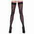 Cottelli Legwear - fixace stehen s potiskem pantera (černá)  - 3