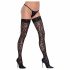 Cottelli Legwear - fixace stehen s potiskem pantera (černá)  - 3