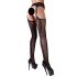 Cottelli - Decoratieve netpanty (zwart) - L/XL