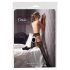 Cottelli - Decoratieve netpanty (zwart) - L/XL