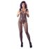 NO:XQSE - mouwloos, open net bodysuit - zwart (S-L)