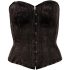 Cottelli - corset brodé (noir) - M