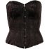 Cottelli - corset brodé (noir) - XL