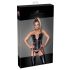 Corset Noir - Dentelle et Jarretelles (Noir) - L