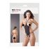 NO:XQSE - Body ouvert avec strass - noir (S-L)