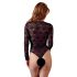 Cottelli - Shiny Lace Bodysuit (Black) 