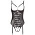 Abierta Fina - body ouvert en dentelle (noir) - 80B/M