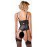 Abierta Fina - body ouvert en dentelle (noir) - 80C/M