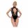 Abierta Fina - lace open body with rhinestones (black)