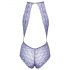 Baisable - body en dentelle à col halter (violet)