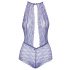 Baisable - body en dentelle à col halter (violet) - L/XL