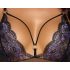 Cottelli - body en dentelle ouverte brodée (noir-violet) - M