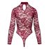 Cottelli - body dentelle transparente (bordeaux)