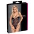 Cottelli - body en dentelle noire transparente et ouverte