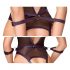 Cottelli Bondage - body ouvert avec attaches pour les bras (noir) - L