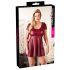 Cottelli Plus Size - A-lijn minijurk (bordeaux) - XL