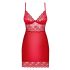 Obsessive Lovica - nuisette en dentelle avec string (rouge) - 2XL