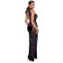 Noir - Robe longue fendue (noire)