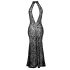 Noir - Robe longue fendue (noire)