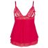 Cottelli Grande Taille - Babydoll Dentelle Rouge