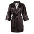 Cottelli - kimono court en satin et dentelle (noir) - L/XL