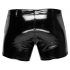 Black Level - mannen lak shorts met zijzakken (zwart) - M