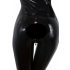 Combinaison femme à manches longues en latex (noir)