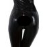 Combinaison femme à manches longues en latex (noir) - XL