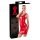 LATEX - robe mini sans manches en latex (rouge) - L