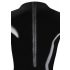 Latex - lange mouwen dames body (zwart) - M