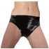 Culotte en latex avec dildo interne (noir).