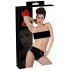 Culotte en latex avec dildo interne (noir). - M