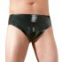 LATEX - slip homme avec gode anal intégré (noir) - M