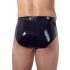 LATEX - slip homme avec plug anal conique (noir) - XL