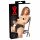 LATEX - Culotte femme 2 pcs avec dildo interne gonflable (noir)