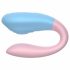 Mrow 03 - Vibrateur couple étanche et rechargeable (bleu-rose)