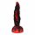 OgazR Hell Dong zuignap gleuf dildo - 20 cm (zwart-rood)