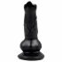 Animalorny - Psí penis dildo - 12 cm (černé)