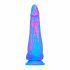 Inkipus - Silikonové dildo s varlaty - 18 cm (modro-růžové)