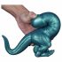 Toppedmonster - Dinosauří silikonové dildo - 26 cm (tyrkysové)