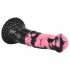 Black-Pink Silicone Horse Dildo - 18cm 