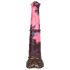 Bad Horse - dildo en silicone en forme de harnais de cheval - 24 cm (marron-rose)