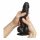 Strap-on-me L - dubbellaags realistische dildo met zuignap (zwart)