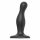 Strap-on-me Curvy S - gegolfde, basis dildo (zwart)