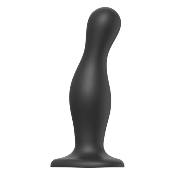 Strap-on-me Curvy L - zvlněné dildo s nožičkami (černé)