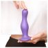 Strap-on-me Curvy L - zvlněné dildo s nožičkami (fialové)